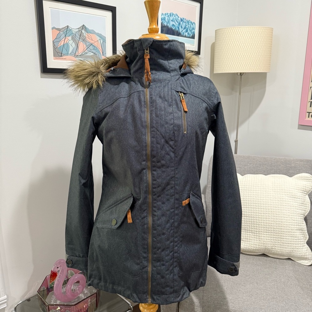Burton Hazel Jacket with Fur-Trimmed Hood